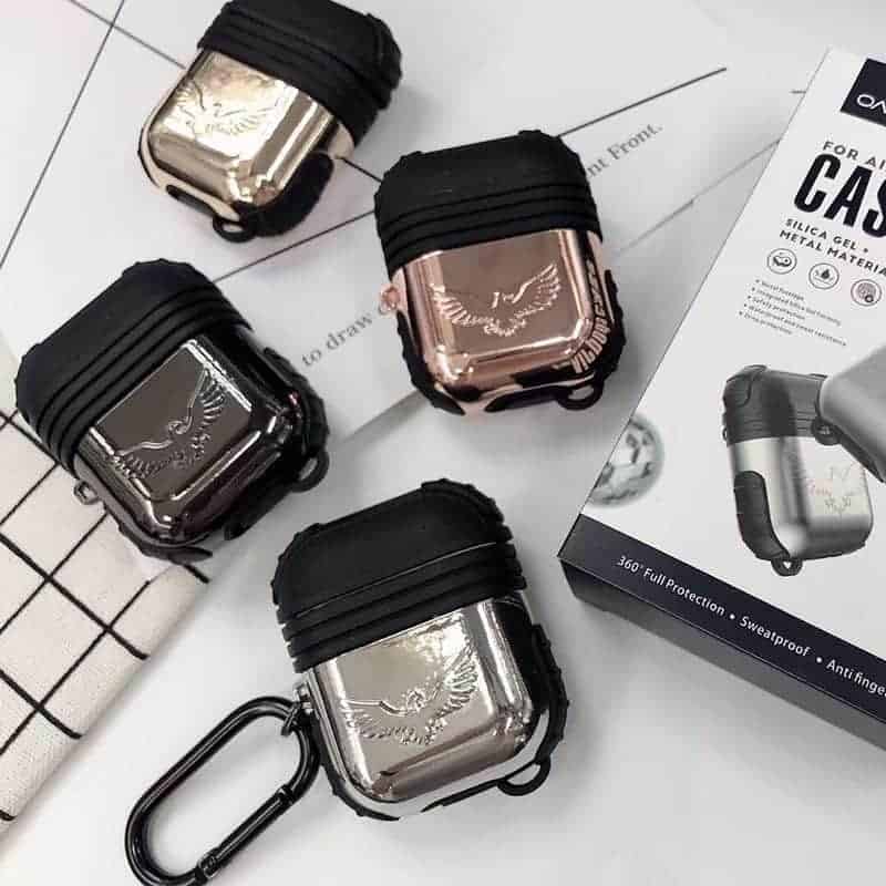 Eagle Metal + SilicaGel AirPods Case