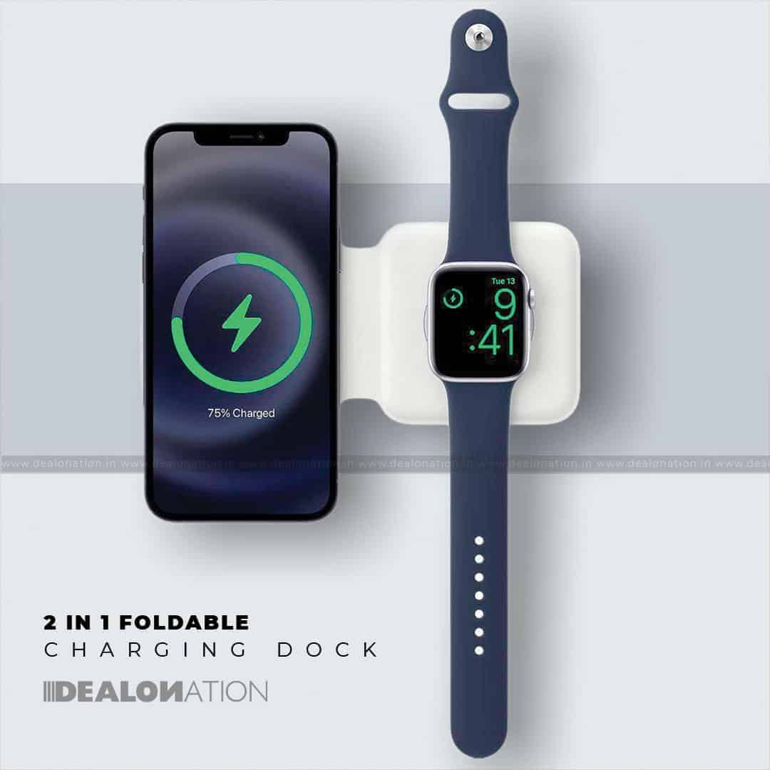 2 in 1 Wireless Magnetic Charging Dock