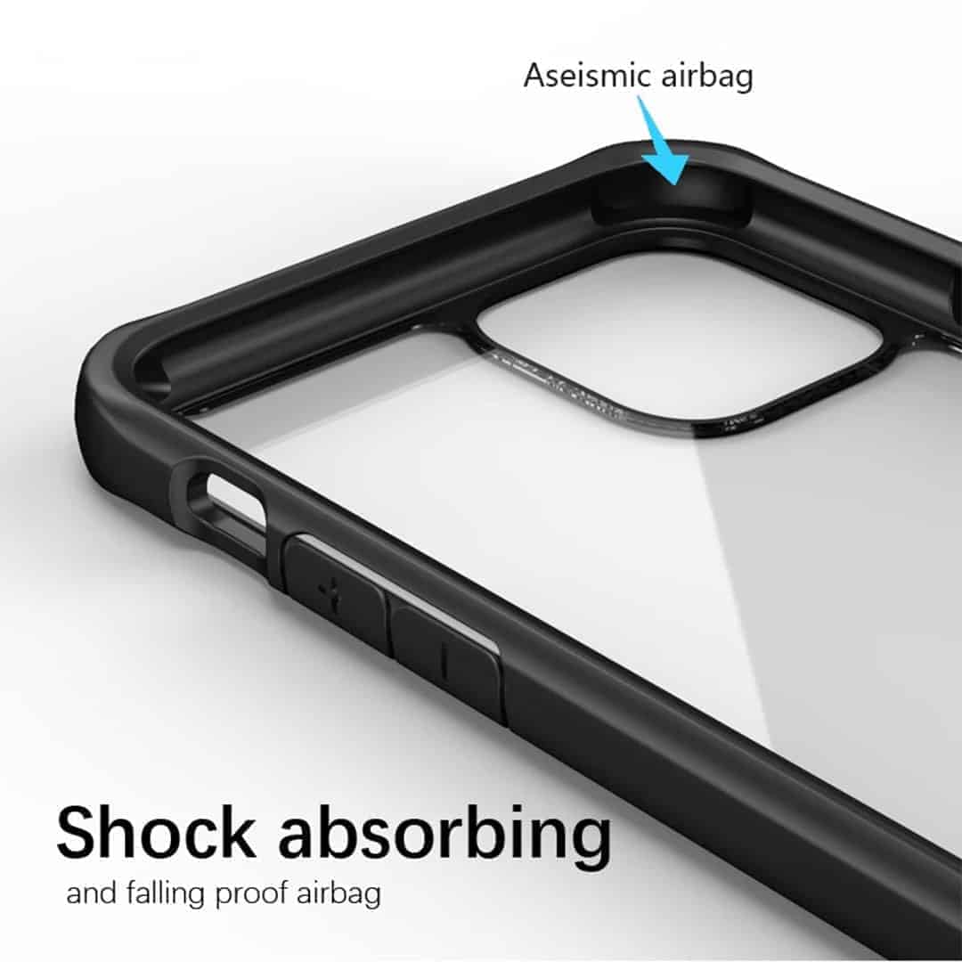 Shockproof Bumper Case with Scratch Proof Glossy Clear Back
