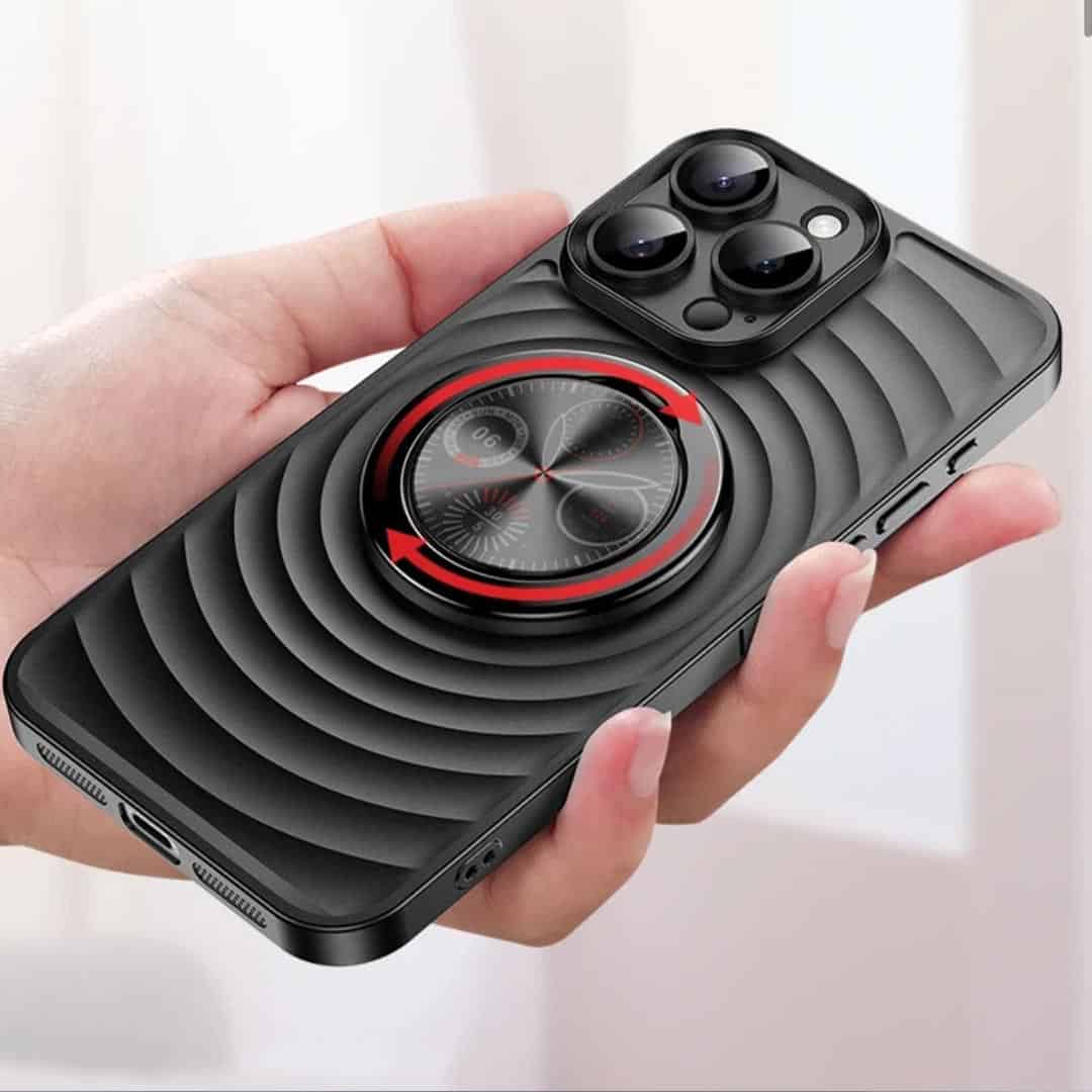 3D Wave Luxury Magnetic Bracket Case