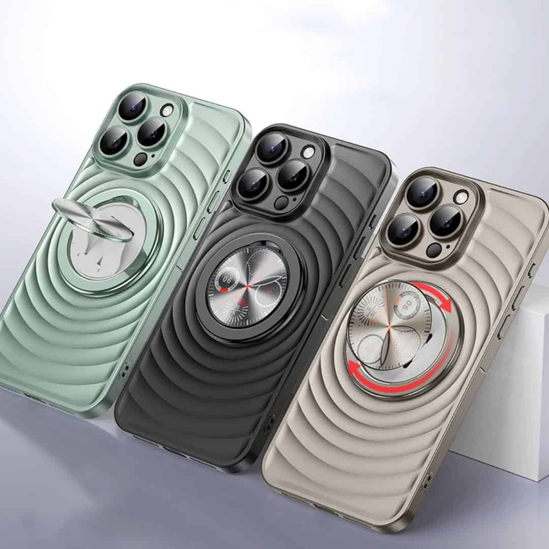 3D Wave Luxury Magnetic Bracket Case