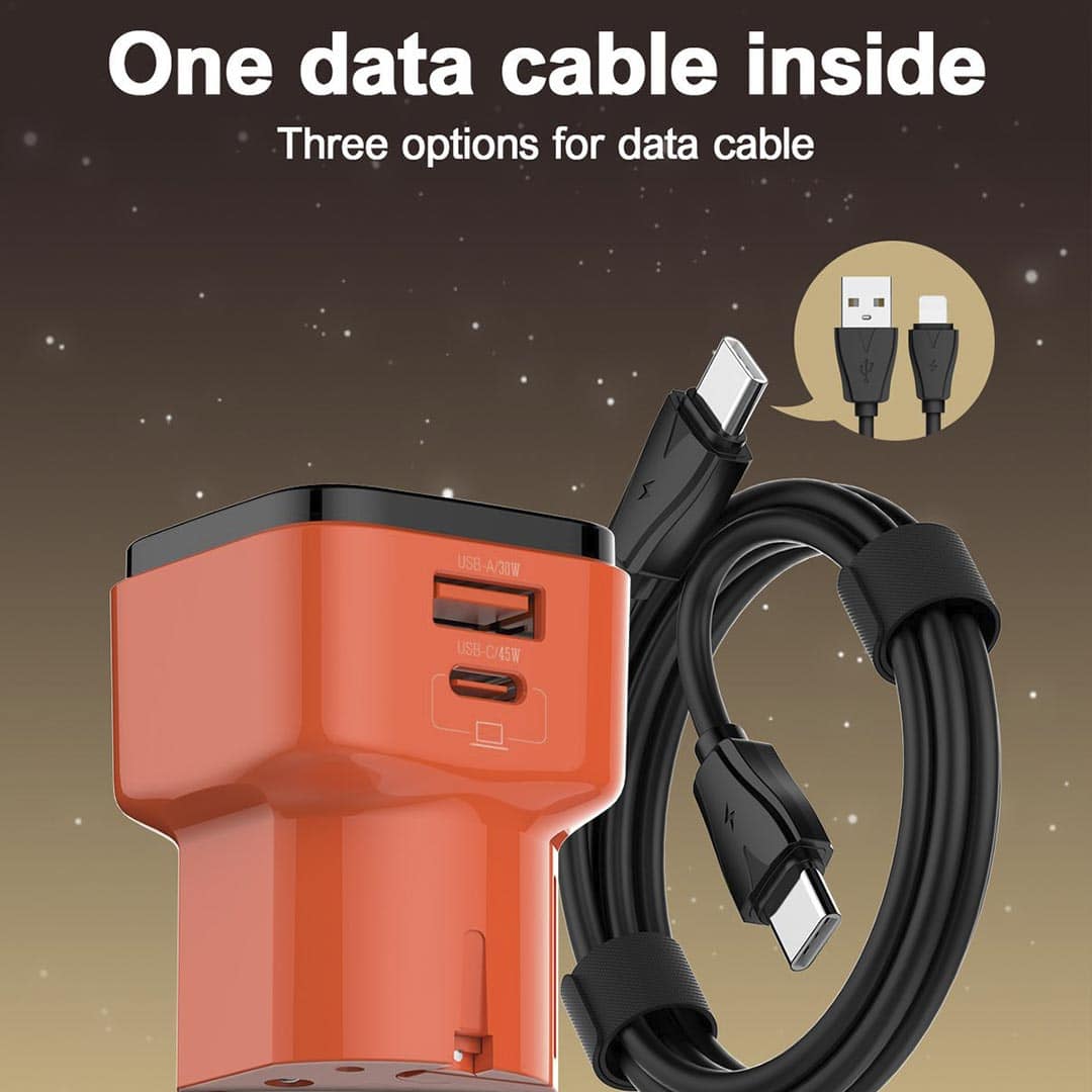 45W Ultra-Fast Charging Global Universal Adapter Charger Q2420
