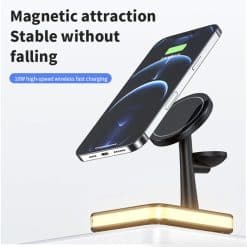 4 IN1 Wireless Charging STATION-DOCK with Night Light