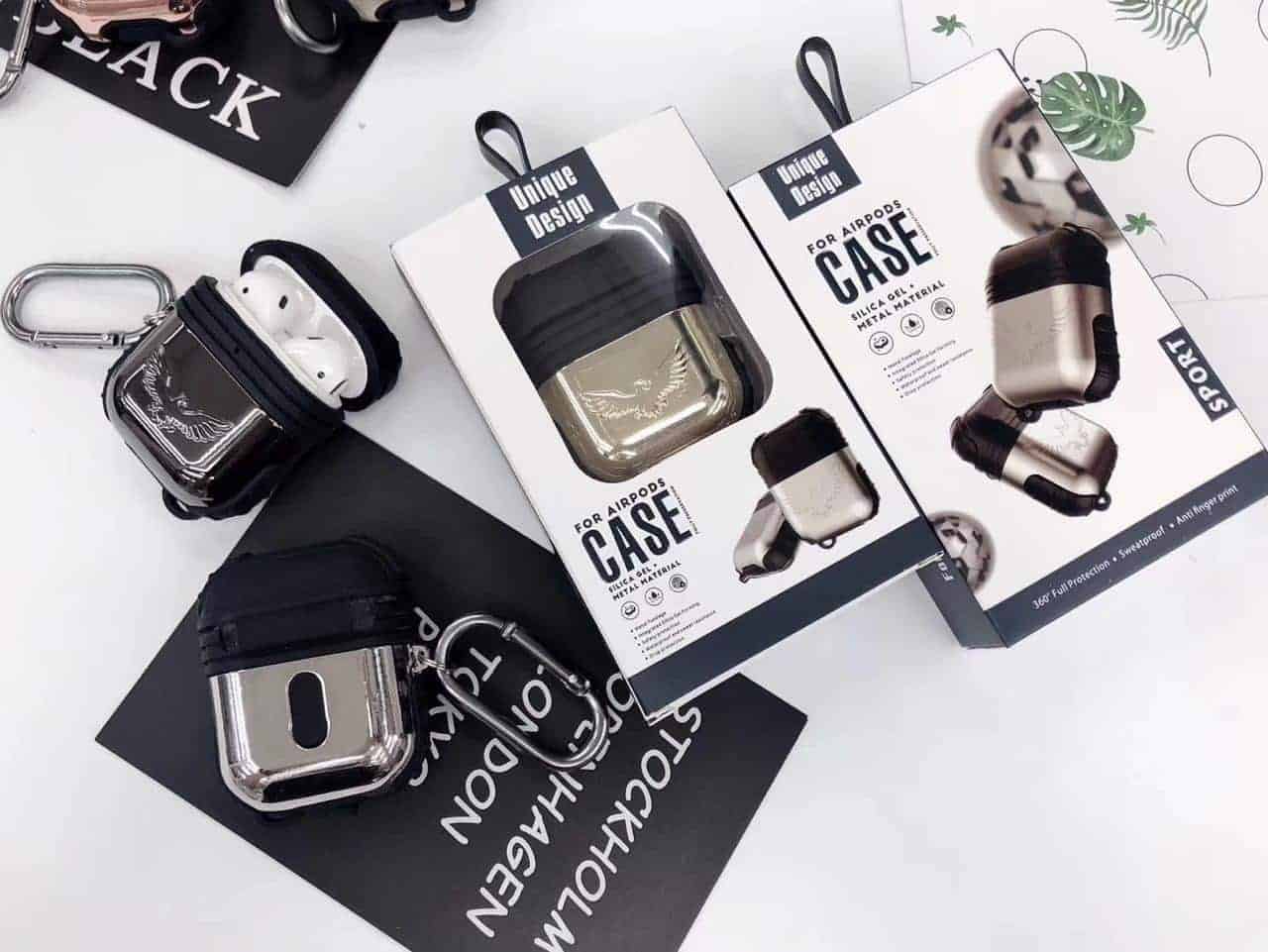 Eagle Metal + SilicaGel AirPods Case