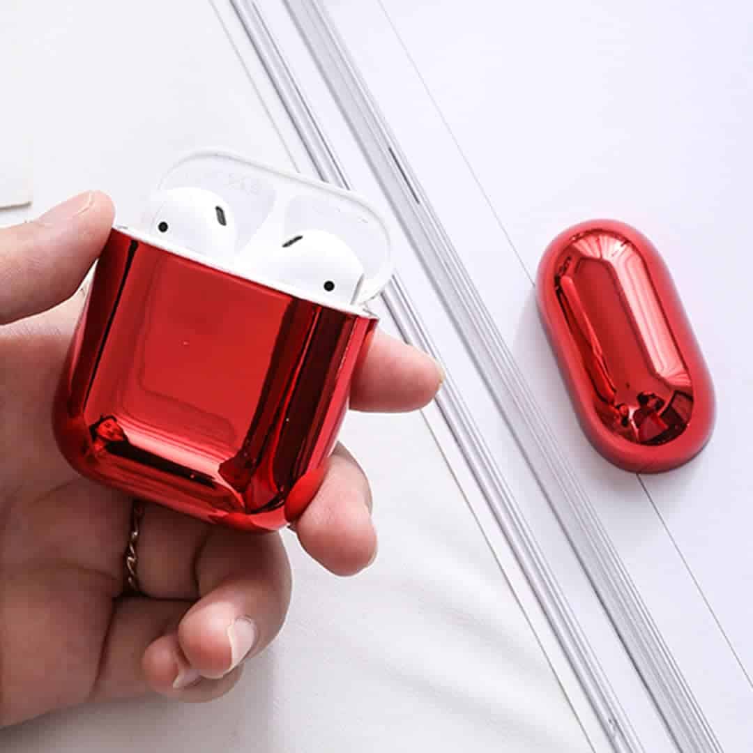 AirPods Case Metallic Shine Finish - Red