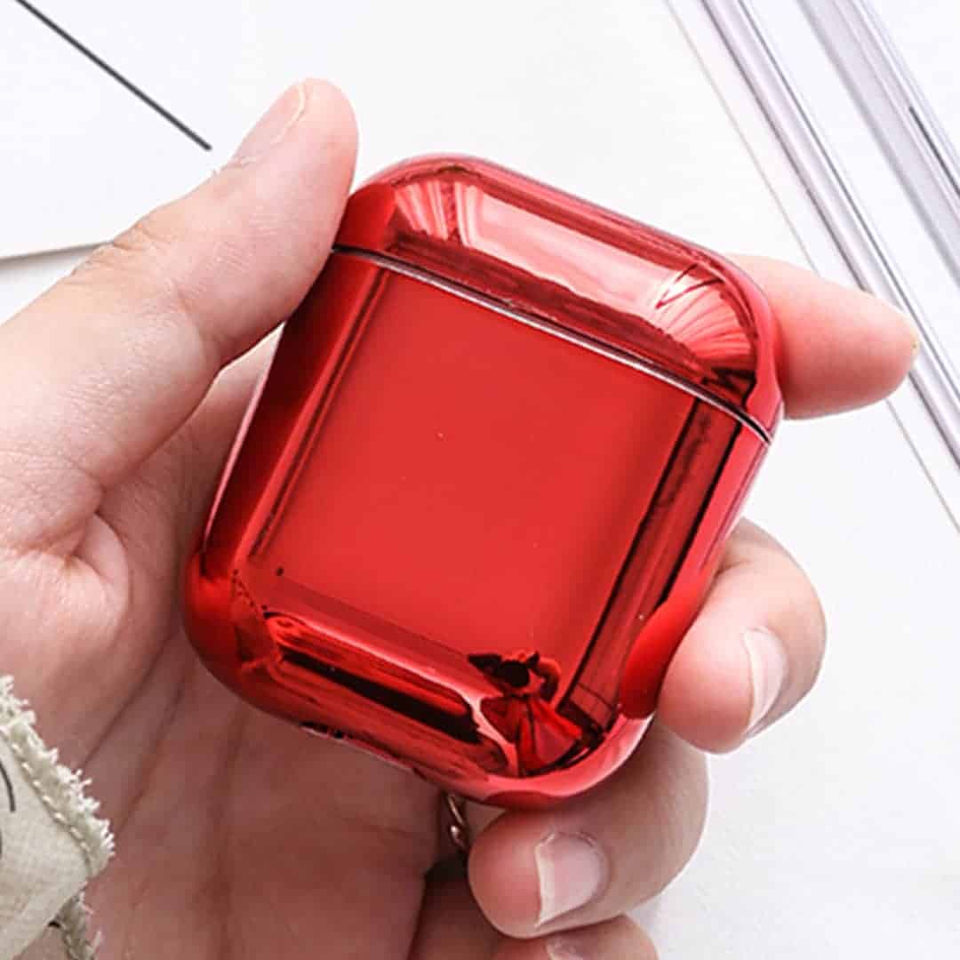 AirPods Case Metallic Shine Finish - Red