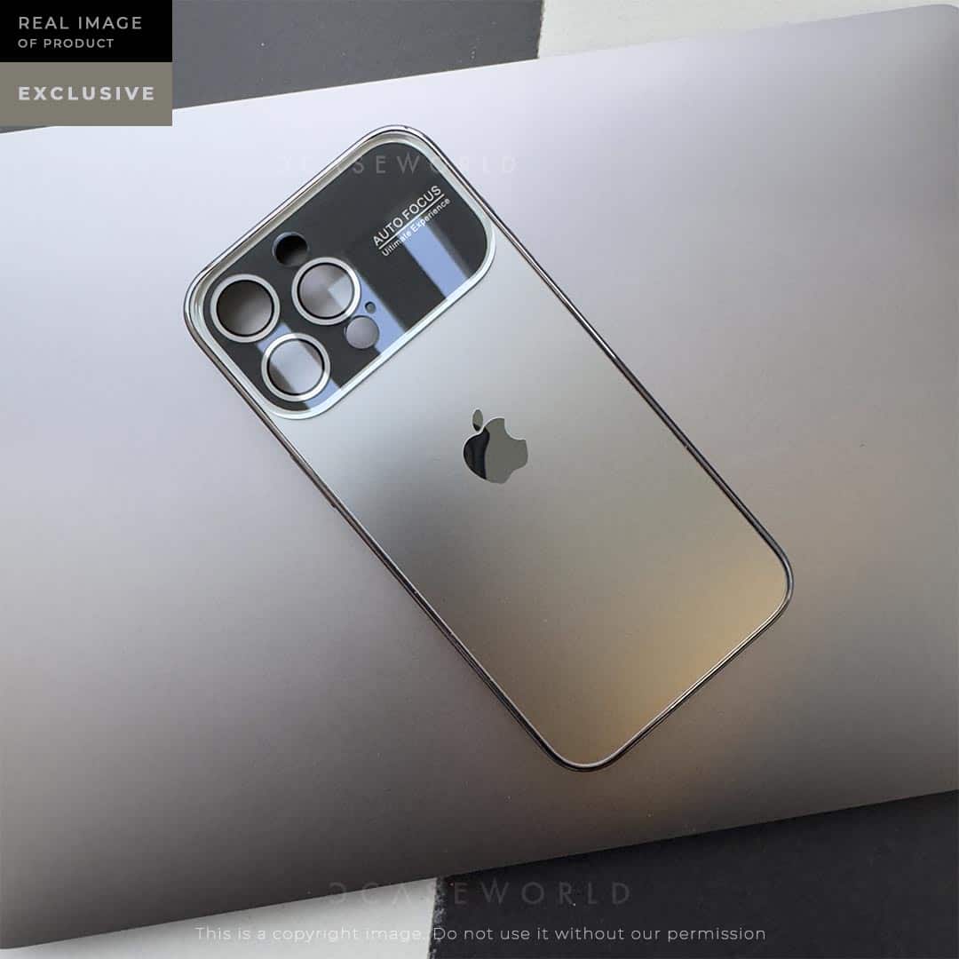 Premium Matte Case with Glossy Sides with Camera Lens - Titanium Grey