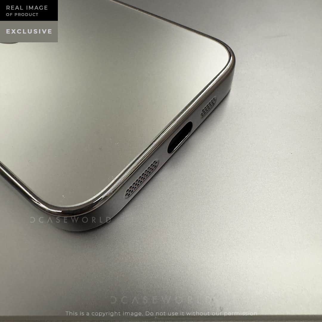 Premium Matte Case with Glossy Sides with Camera Lens - Titanium Grey