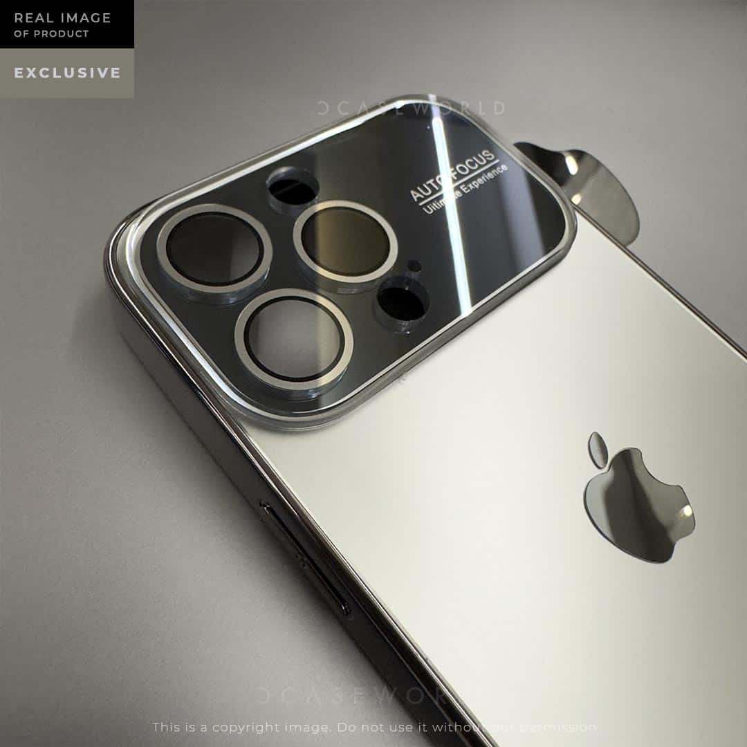 Premium Matte Case with Glossy Sides with Camera Lens - Titanium Grey