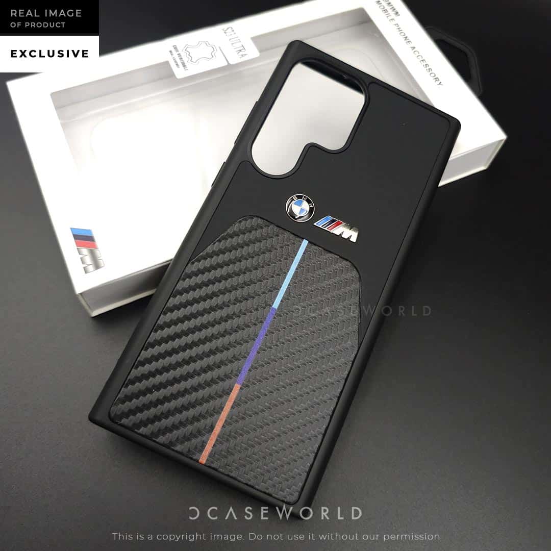 M Coupe Carbon Fibre + Leather Case - S 23 Ultra
