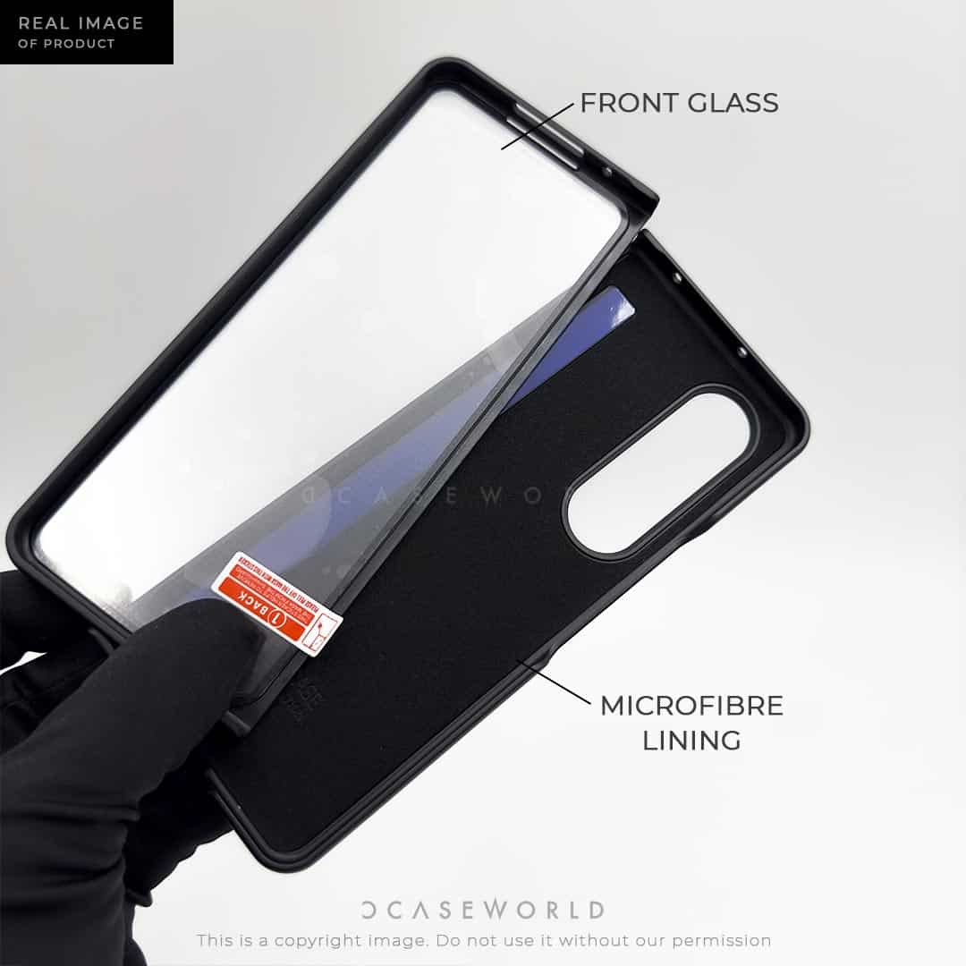 Soft Leather Case with Front Glass