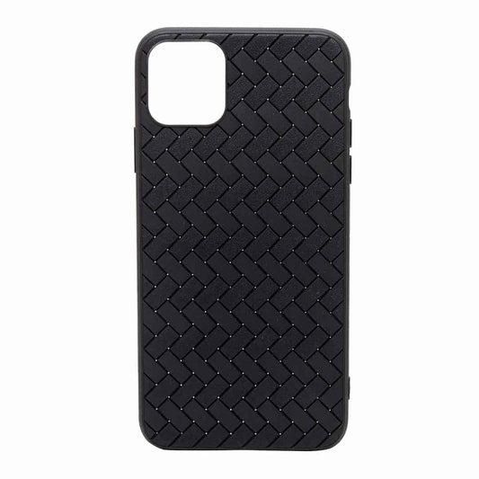 Black Woven Pattern TPU Perfect Fit Case for iPhone 11 Pro Max