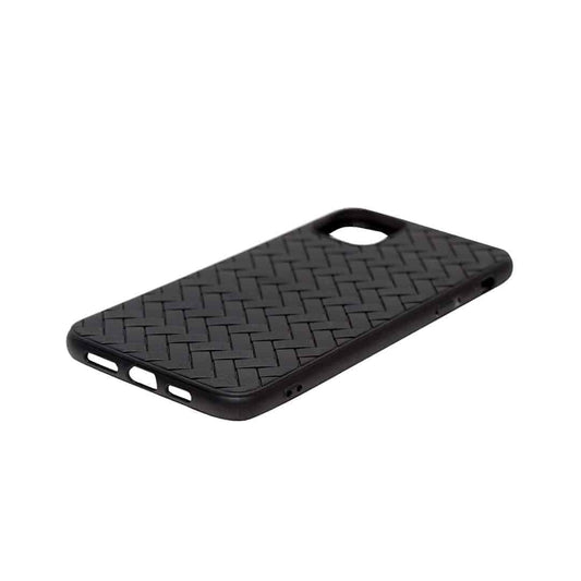 Black Woven Pattern TPU Perfect Fit Case for iPhone 11 Pro Max