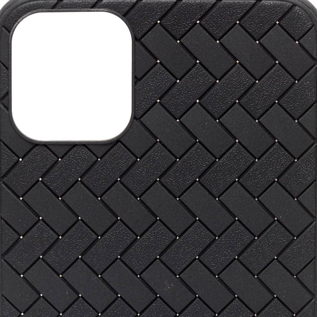 Black Woven Pattern TPU Perfect Fit Case for iPhone 11 Pro Max