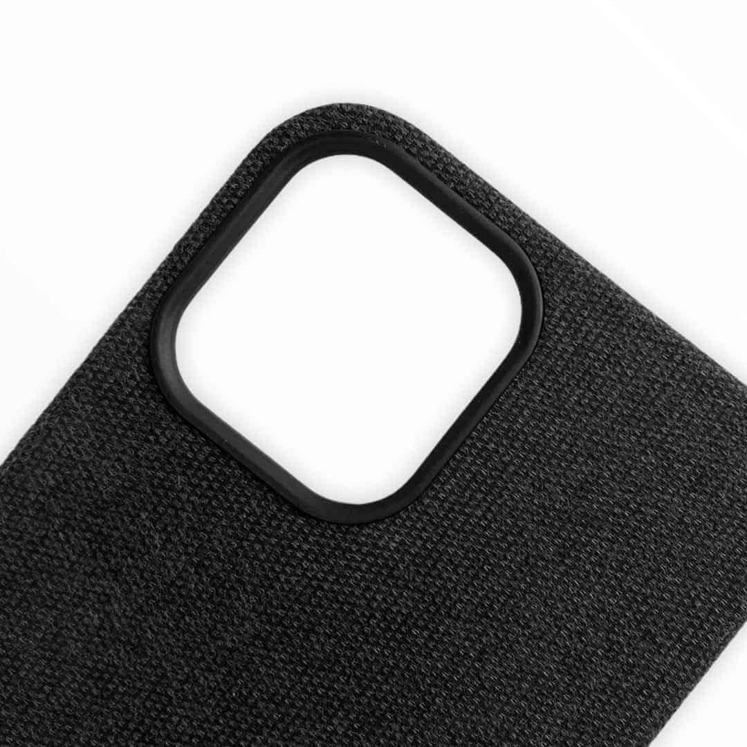 iPhone 12 Series Leather/Fabric Case with Apple Logo