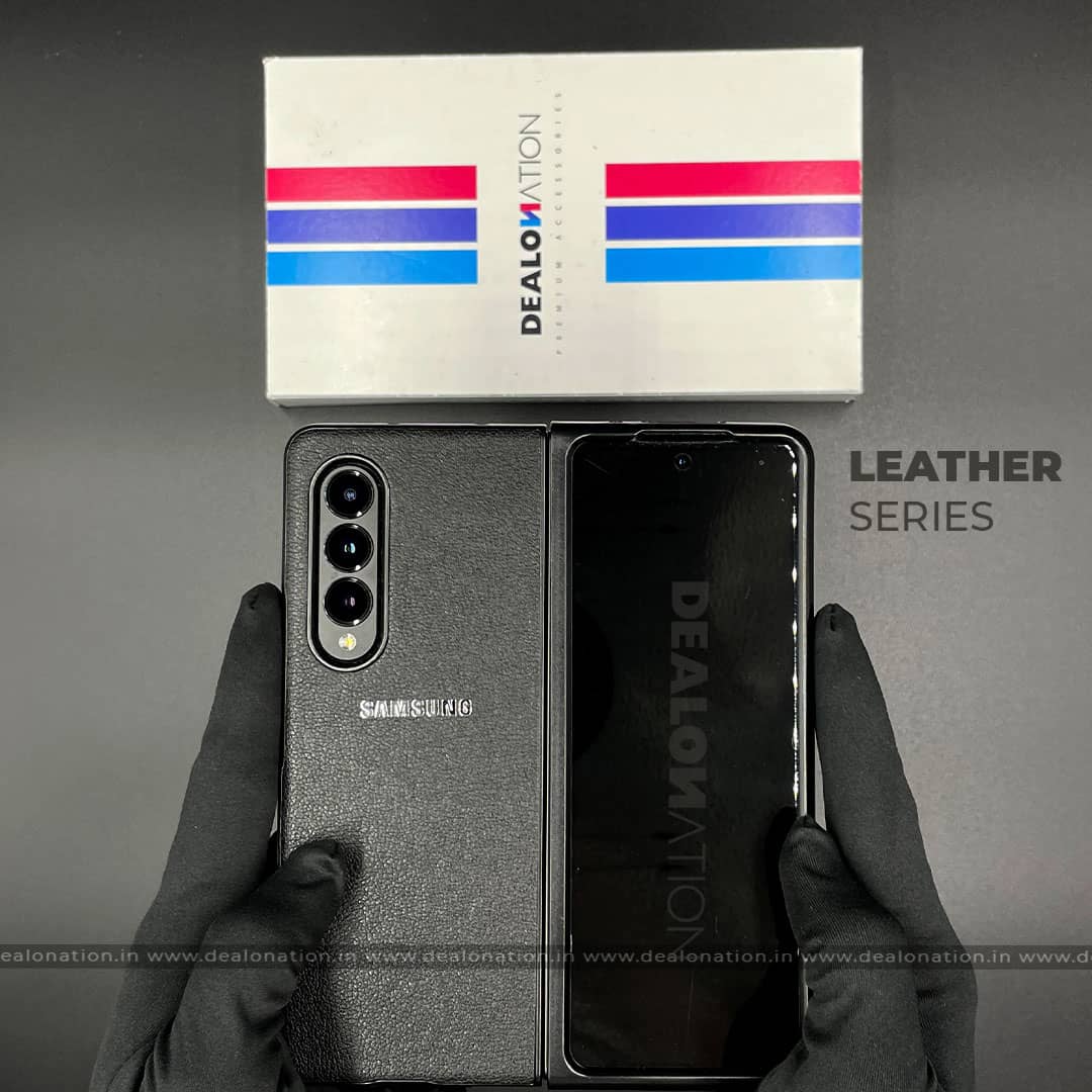 Leather Series Samsung Z Fold 3 Black