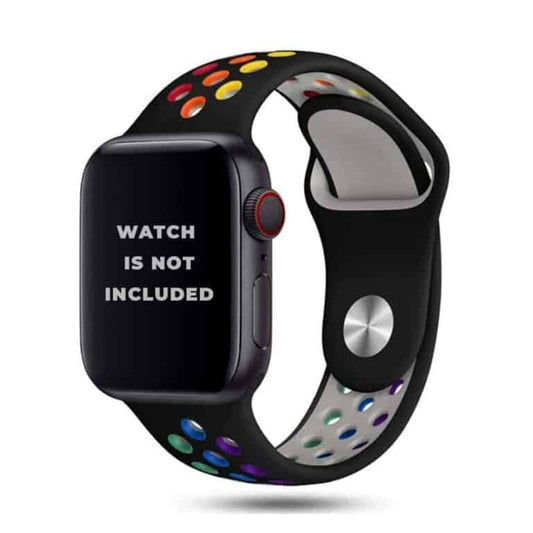 Multi-Color NK Apple Watch Band - Black