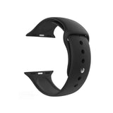 Black Silicone Sports Apple Watch Band