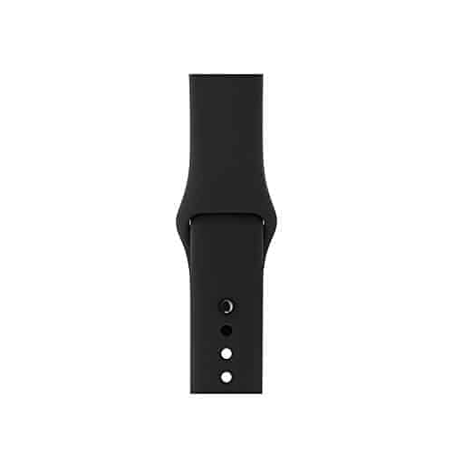 Black Silicone Sports Apple Watch Band