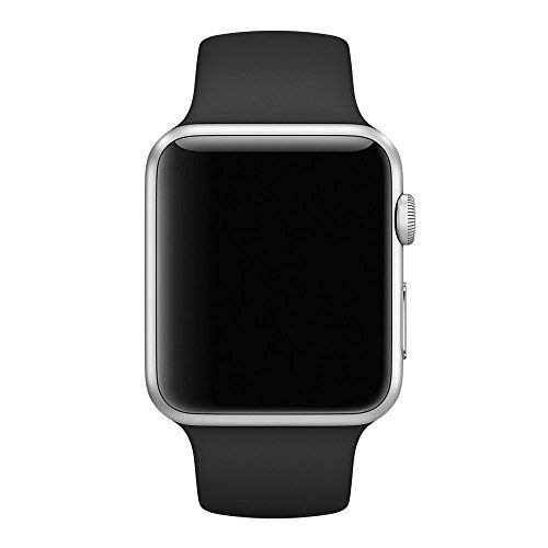 Black Silicone Sports Apple Watch Band
