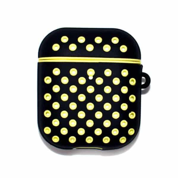 Sporty Dotted Silicone AirPods Case - FRRI Red