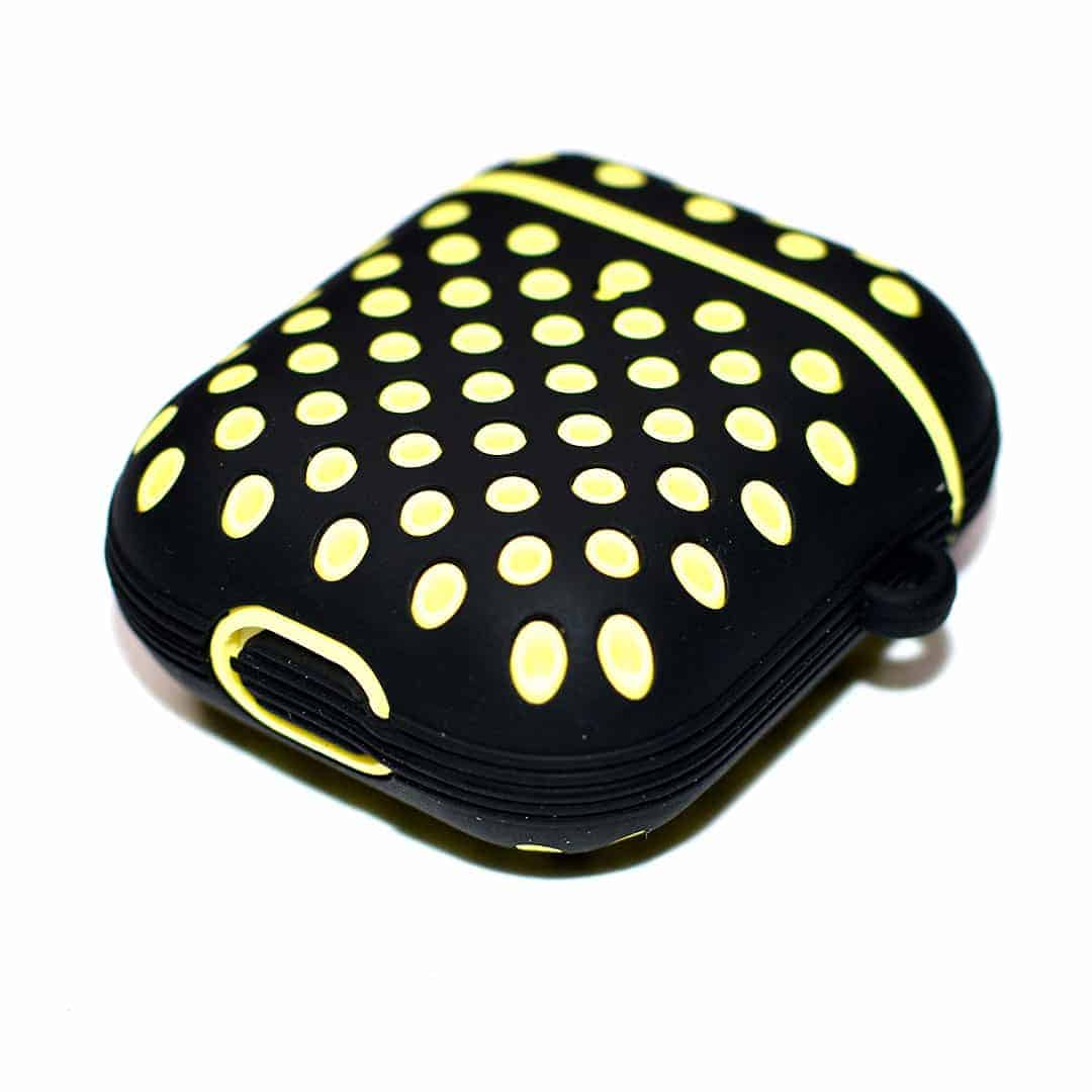Sporty Dotted Silicone AirPods Case - FRRI Red