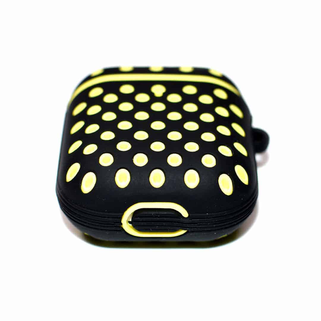 Sporty Dotted Silicone AirPods Case - FRRI Red