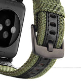 Army Green Nylon Fabric Watch Band