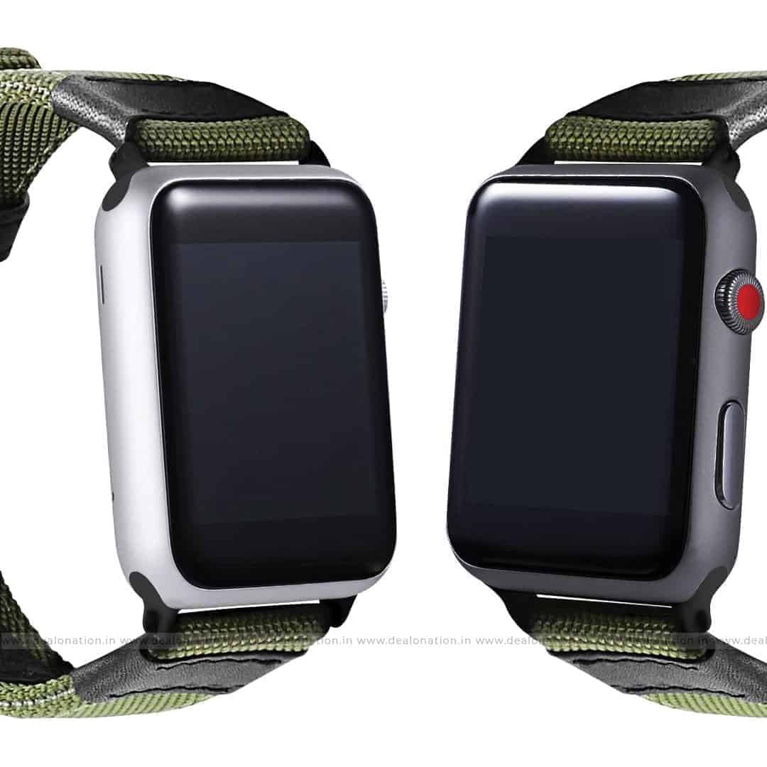Army Green Nylon Fabric Watch Band