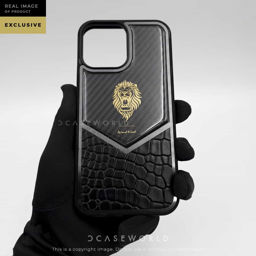 Exclusive Luxury Electroplating Case with Glossy Carbon Fibre