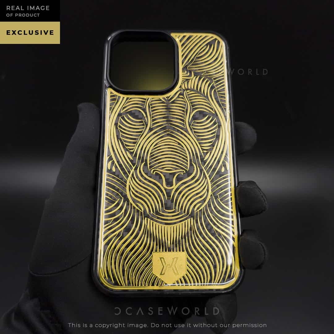 Exclusive Luxury Electroplating Case with Glossy Carbon Fibre