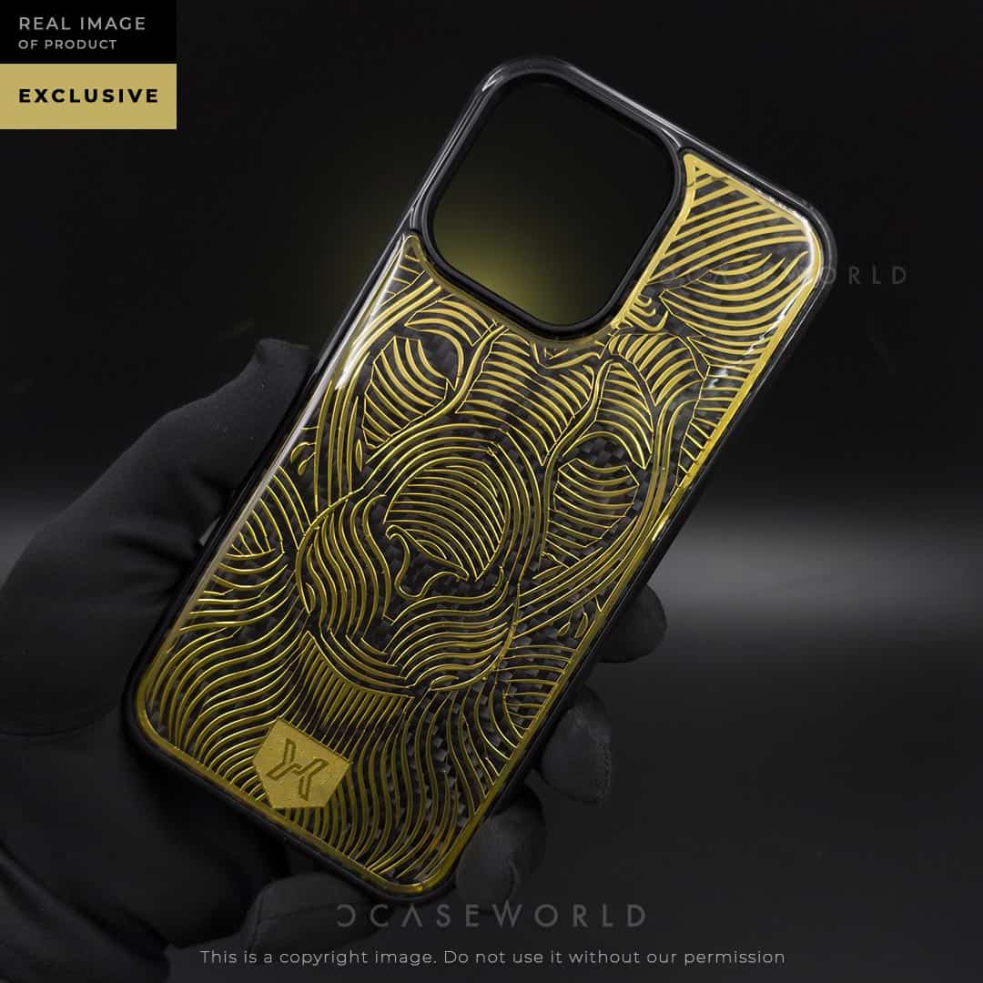 Exclusive Luxury Electroplating Case with Glossy Carbon Fibre