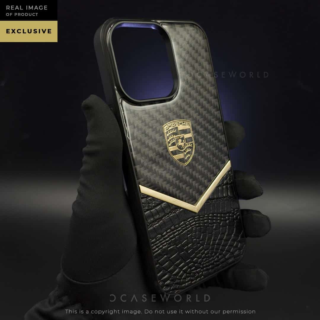 Exclusive Luxury Electroplating Case with Glossy Carbon Fibre