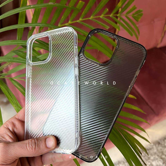 Luxury Transparent Carbon Fiber Case