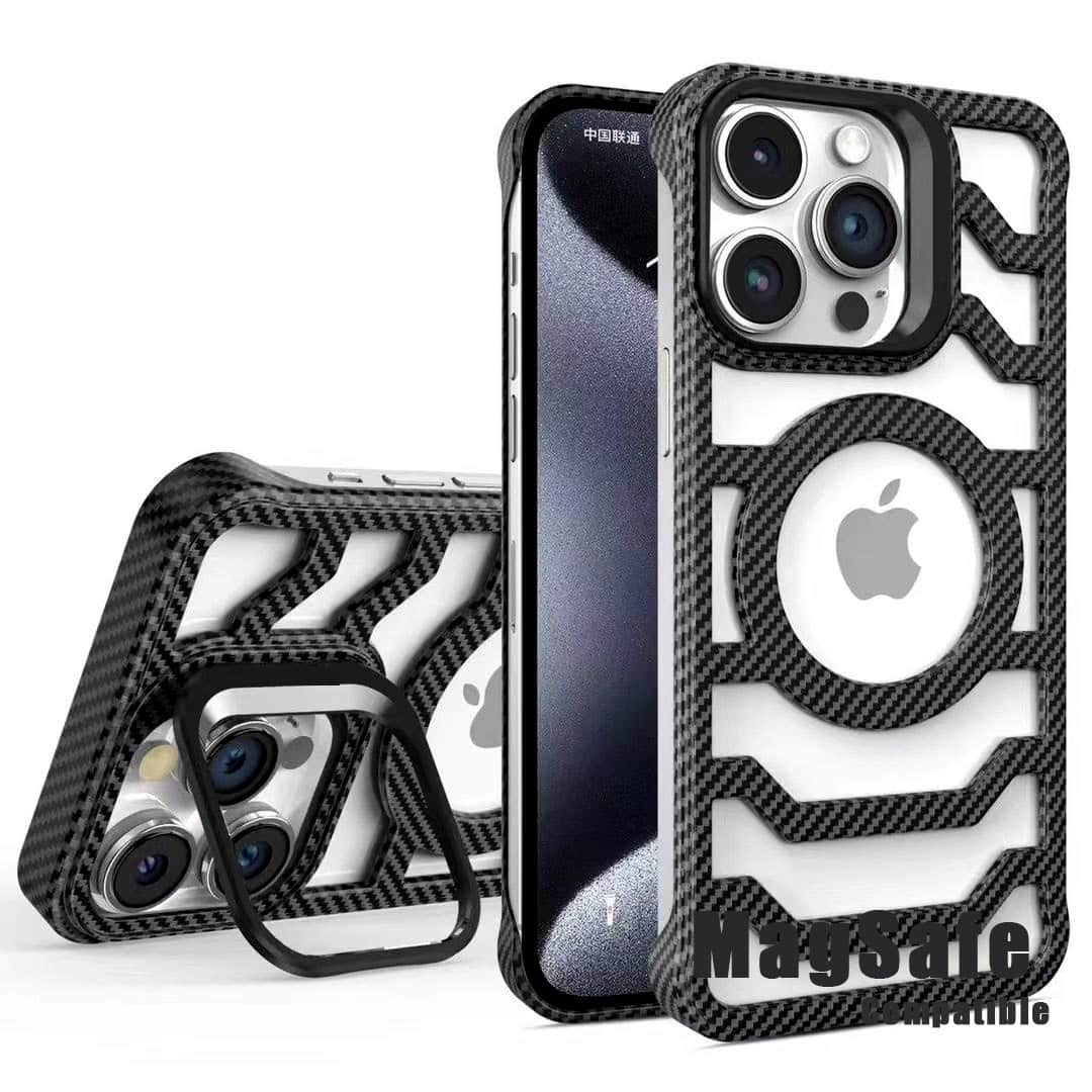 Bezel Less Carbon Fiber Magnetic Bracket Case