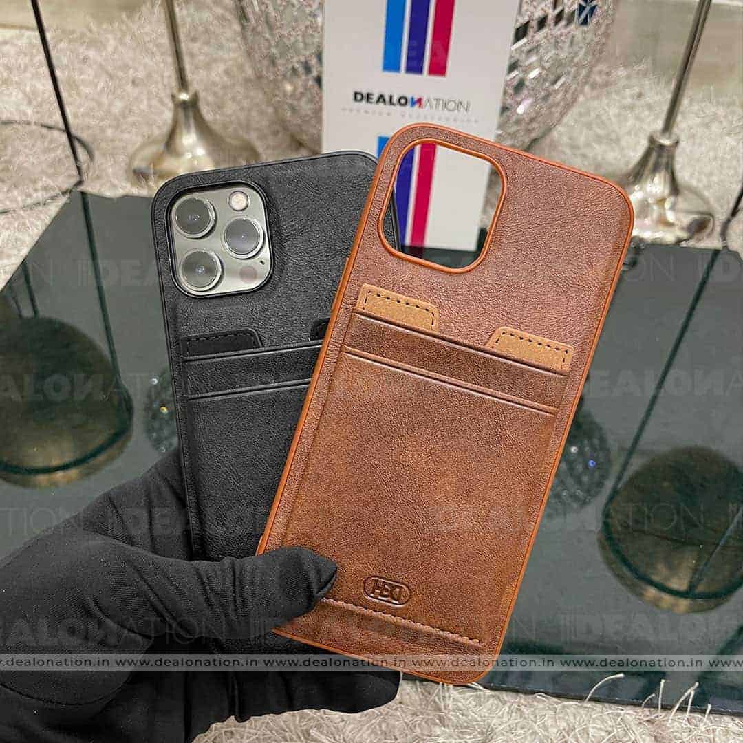 Leather Card Holder Case With Stand