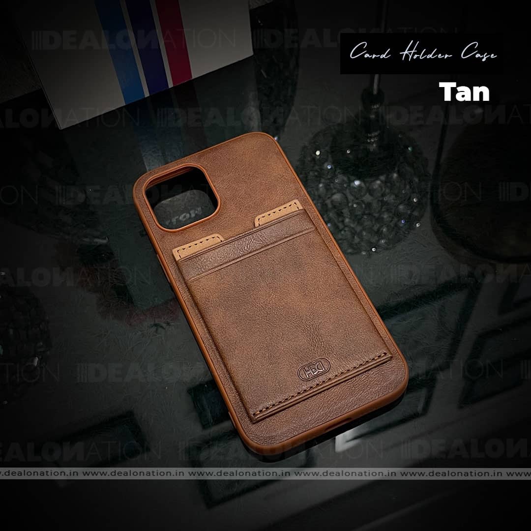Leather Card Holder Case With Stand