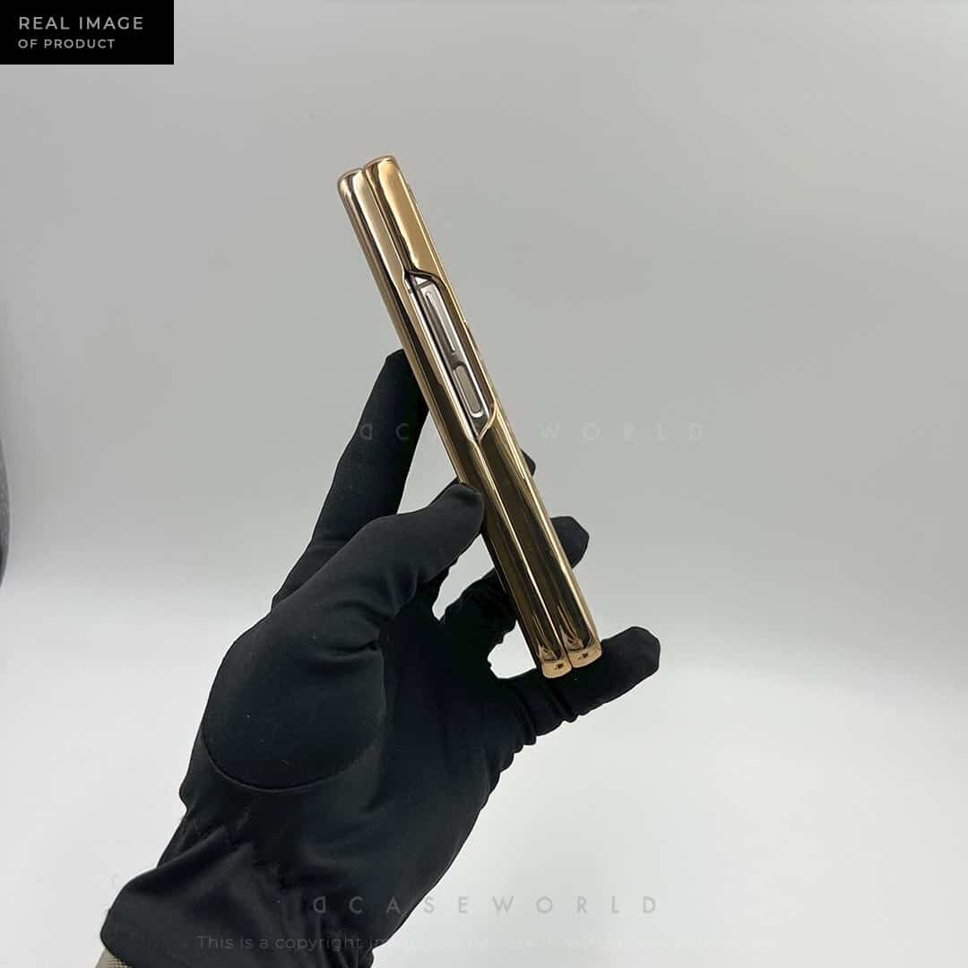 Luxury Champagne Gold Carbon Fiber Case