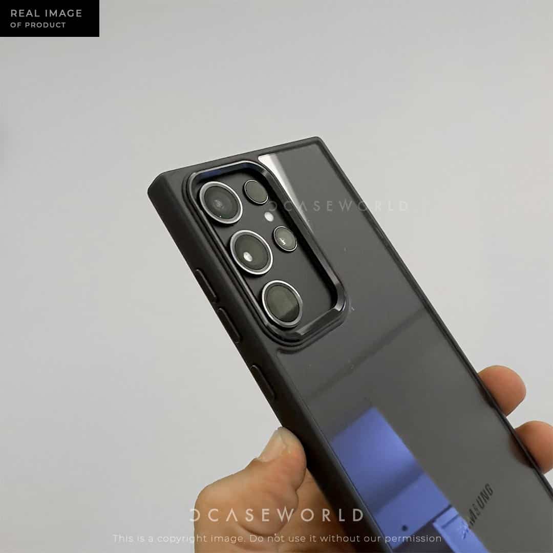 Premium Clear Back With Metal Chrome Camera Ring