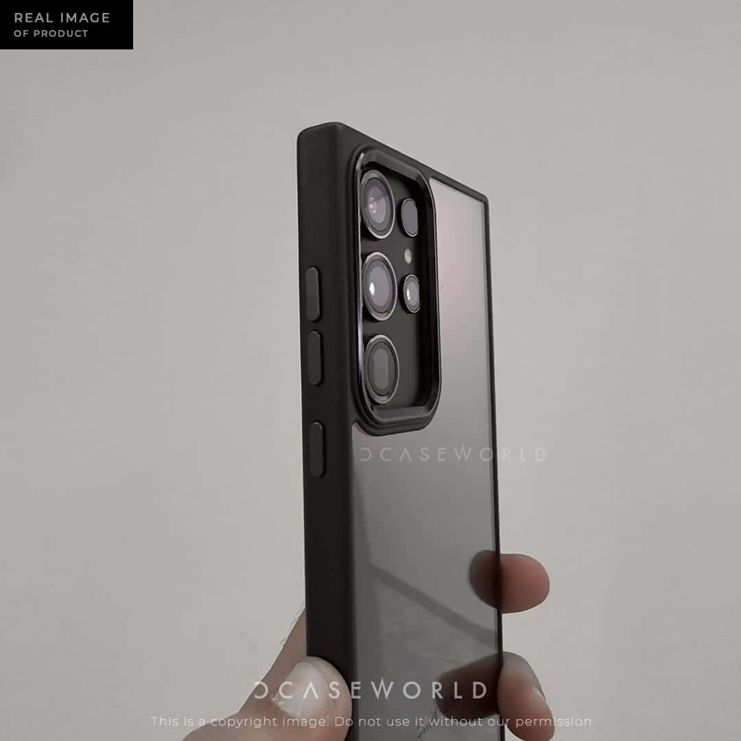 Premium Clear Back With Metal Chrome Camera Ring