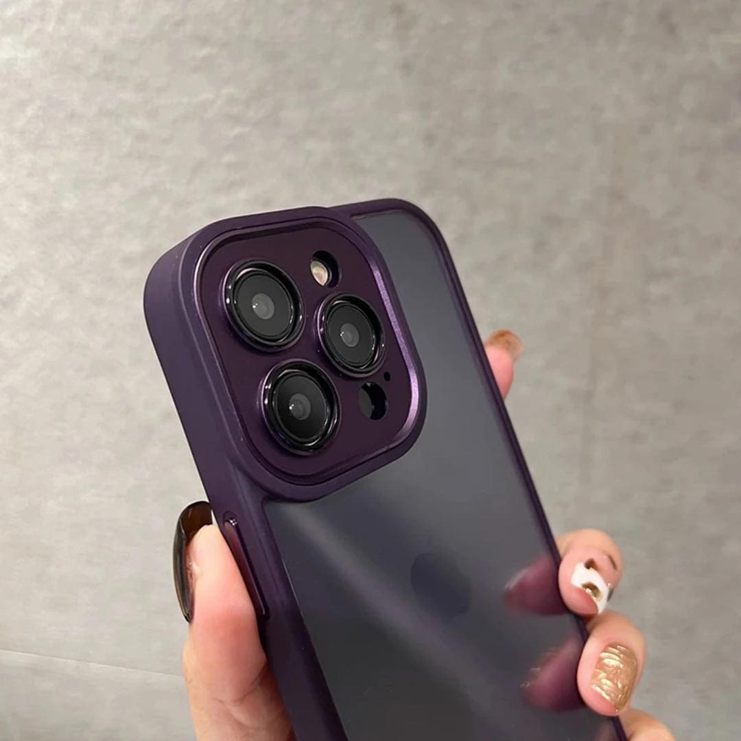 Crystal Clear Case with Metal Camera Protection and Action Button