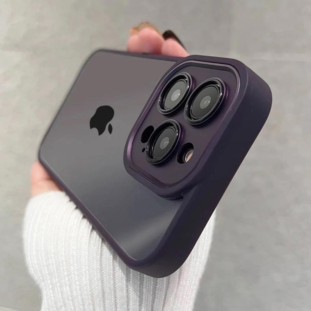 Crystal Clear Case with Metal Camera Protection and Action Button