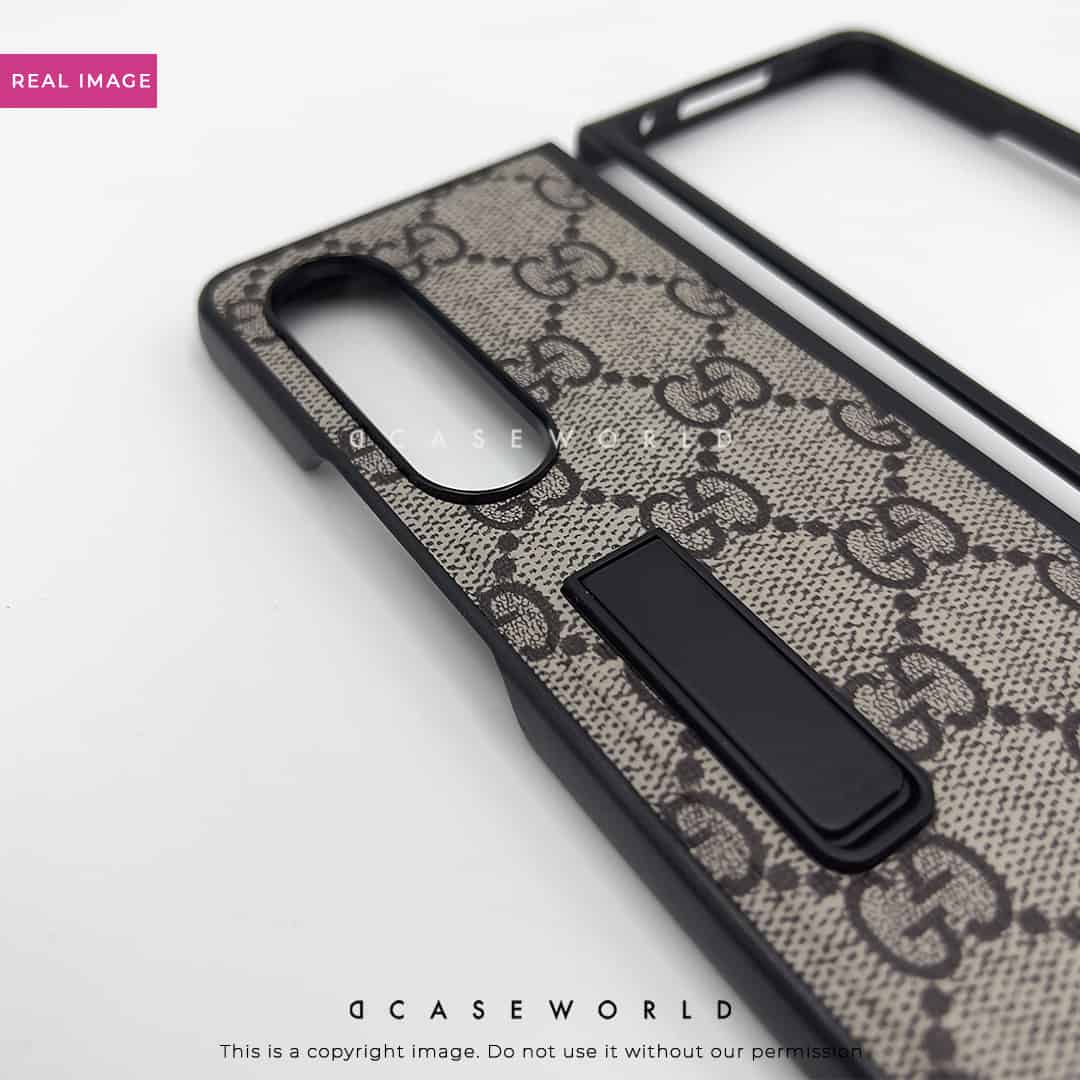 GC premium Leather Case with Back Stand For Fold 4