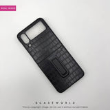 Premium Crocodile Pattern with Kick Stand Case-Z FILP 4