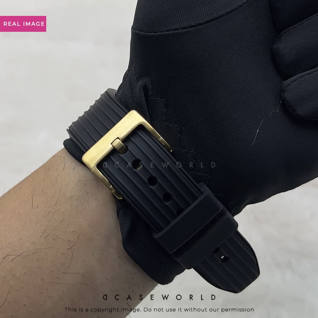Luxury Stainless Steel Case with Silicon Strap (44-45MM)