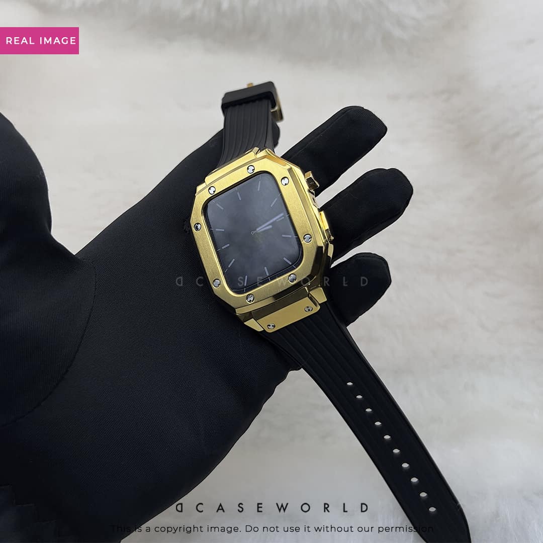 Luxury Stainless Steel Case with Silicon Strap (44-45MM)