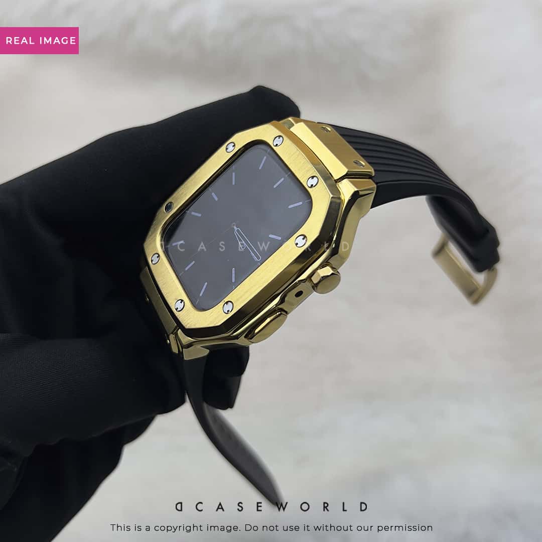 Luxury Stainless Steel Case with Silicon Strap (44-45MM)