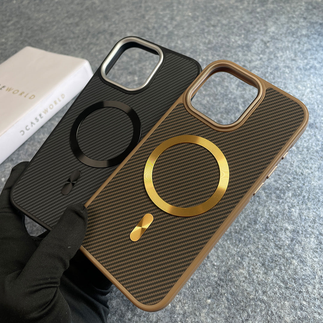CarbonShield MagSafe Drop-Proof TPU Case