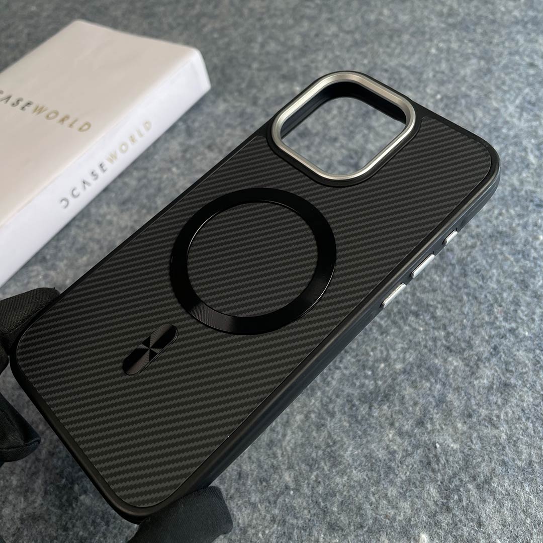 CarbonShield MagSafe Drop-Proof TPU Case