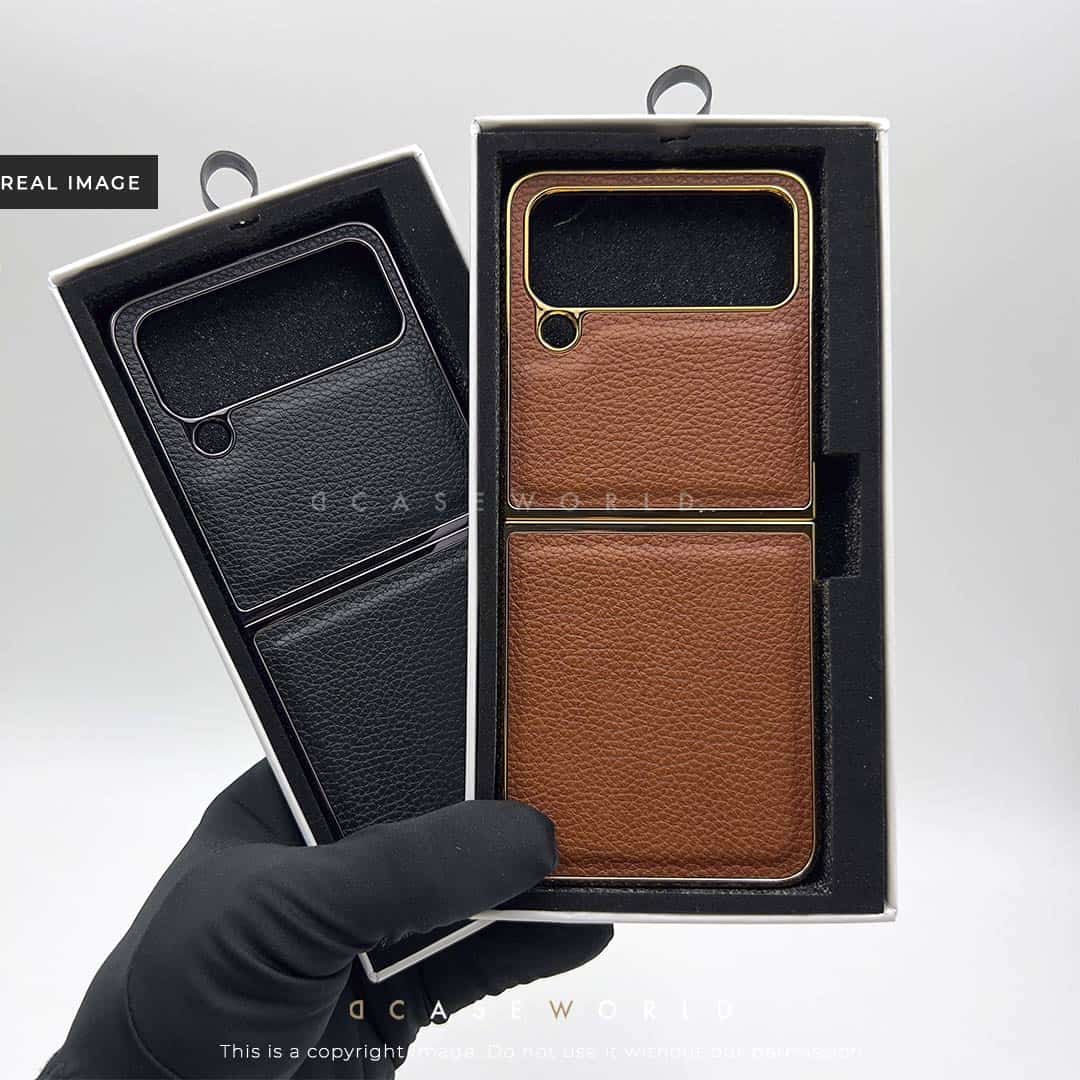 PREMIUM GRAINY LEATHER CASE FOR FILP 4